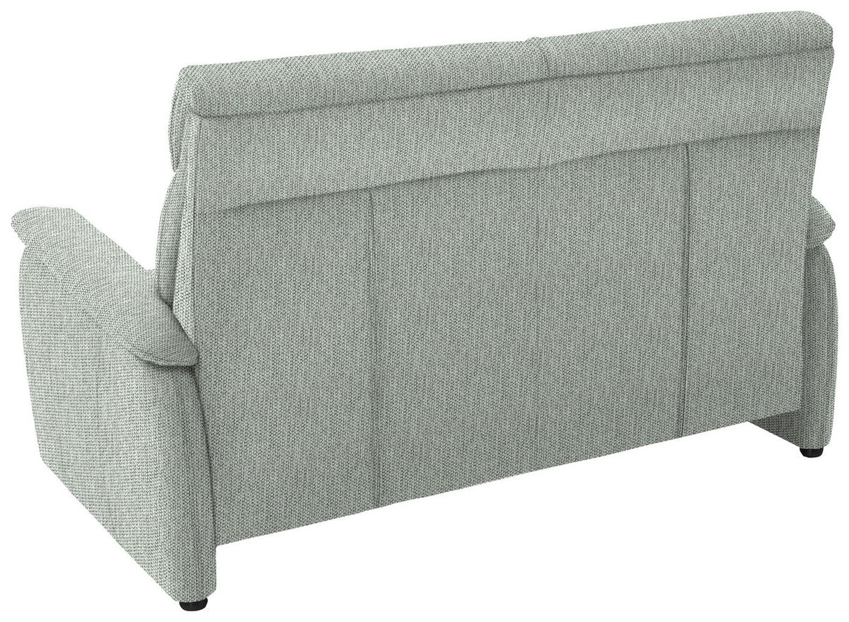2,5-SITZER in Flachgewebe Hellgrau  - Hellgrau/Schwarz, KONVENTIONELL, Textil/Metall (178/107/97cm) - Pure Home Comfort