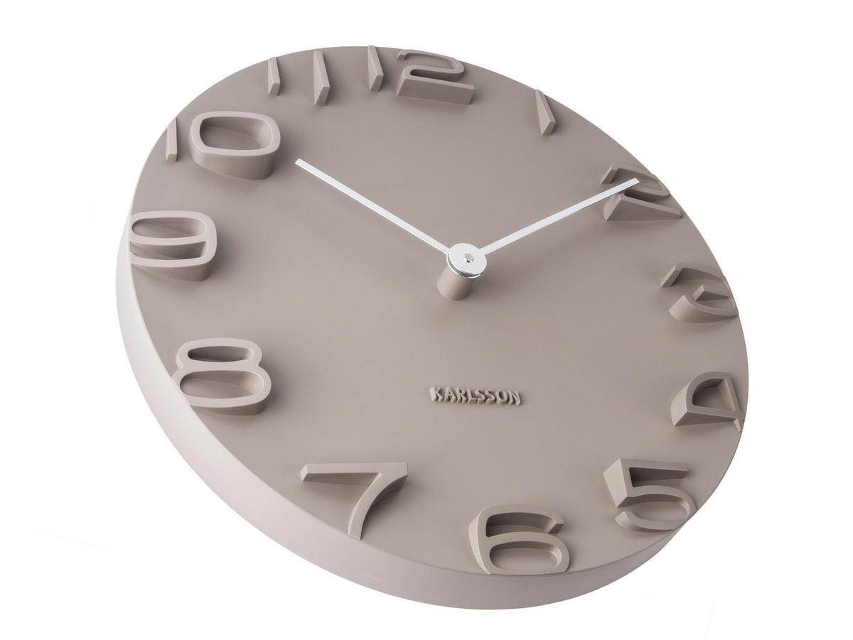 WANDUHR Grau 42/42/5 cm  - Grau, Basics, Kunststoff (42/42/5cm) - Karlsson