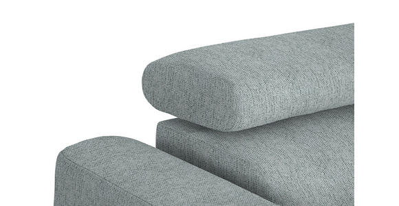 ECKSOFA in Webstoff Grau 280/205 cm - Schwarz/Grau, Design, Textil/Metall (280/205cm) - Xora