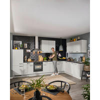 EINBAUKÜCHE   - Hellgrau, Design, Holzwerkstoff - Celina