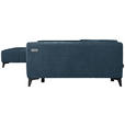 ECKSOFA  in Chenille Blau  222/279 cm  - Blau/Schwarz, KONVENTIONELL, Kunststoff/Textil (222/279cm) - Hom`in