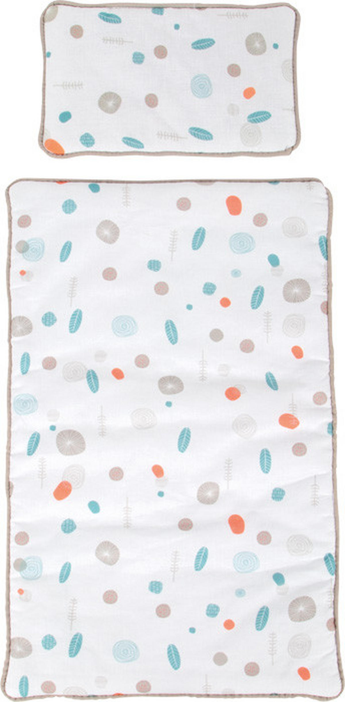 PUPPENBETT Little Button  - Multicolor, Basics, Holz/Textil (49/27/28cm) - small foot