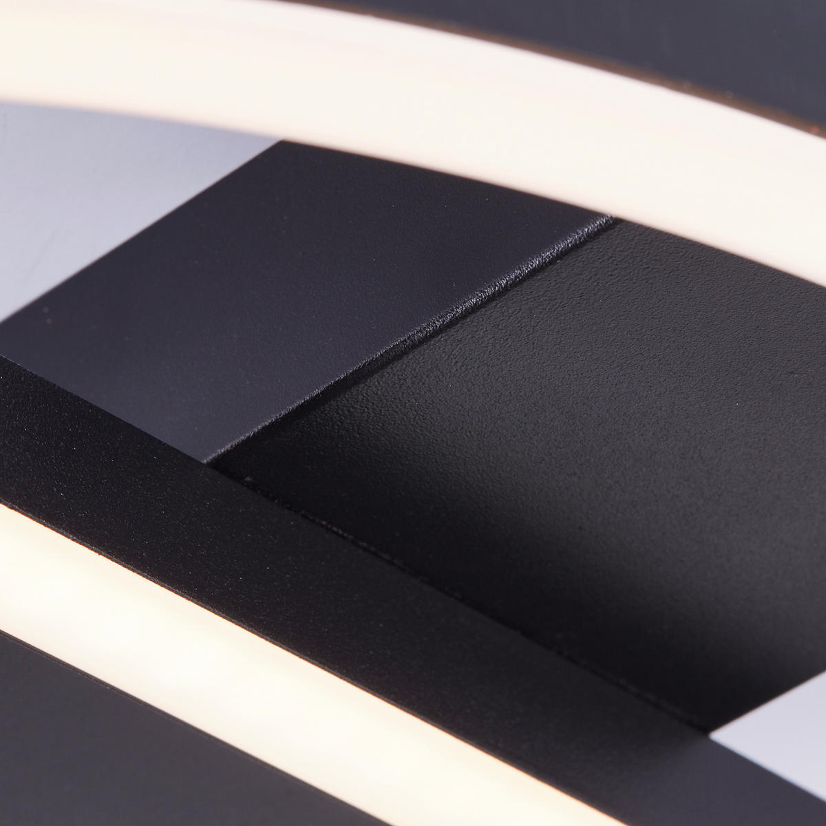 LED-PANEEL - Schwarz, Design, Kunststoff/Metall (5/37/37cm) - Brilliant