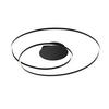 LED-DECKENLEUCHTE  68/8 cm    - Schwarz, Design, Metall (68/8cm) - Fischer & Honsel