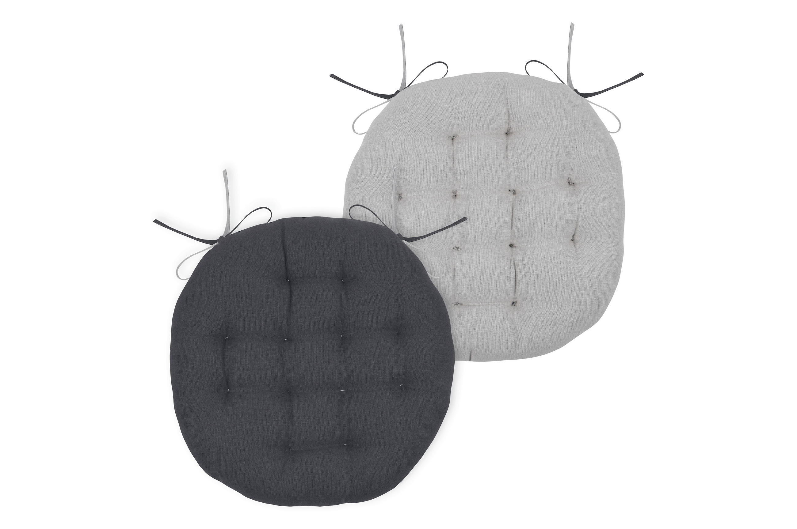 JASTUK ZA STOLICU  38 cm   MARIS  - siva/antracit, Konvencionalno, tekstil (38cm)