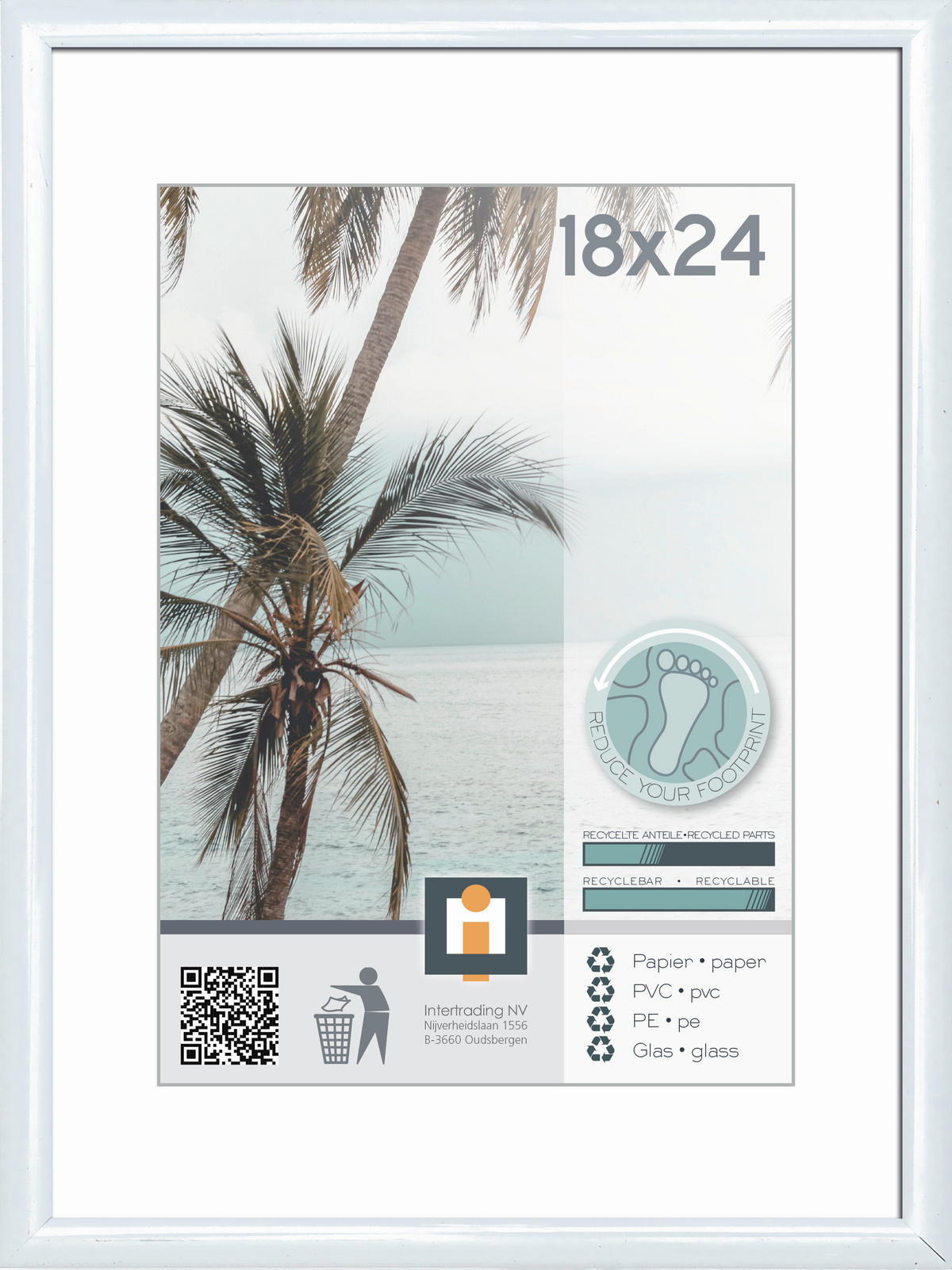 RÁM NA OBRAZY, 1 foto 18 cm x 24 cm - Basics, plast/sklo (18/24cm)