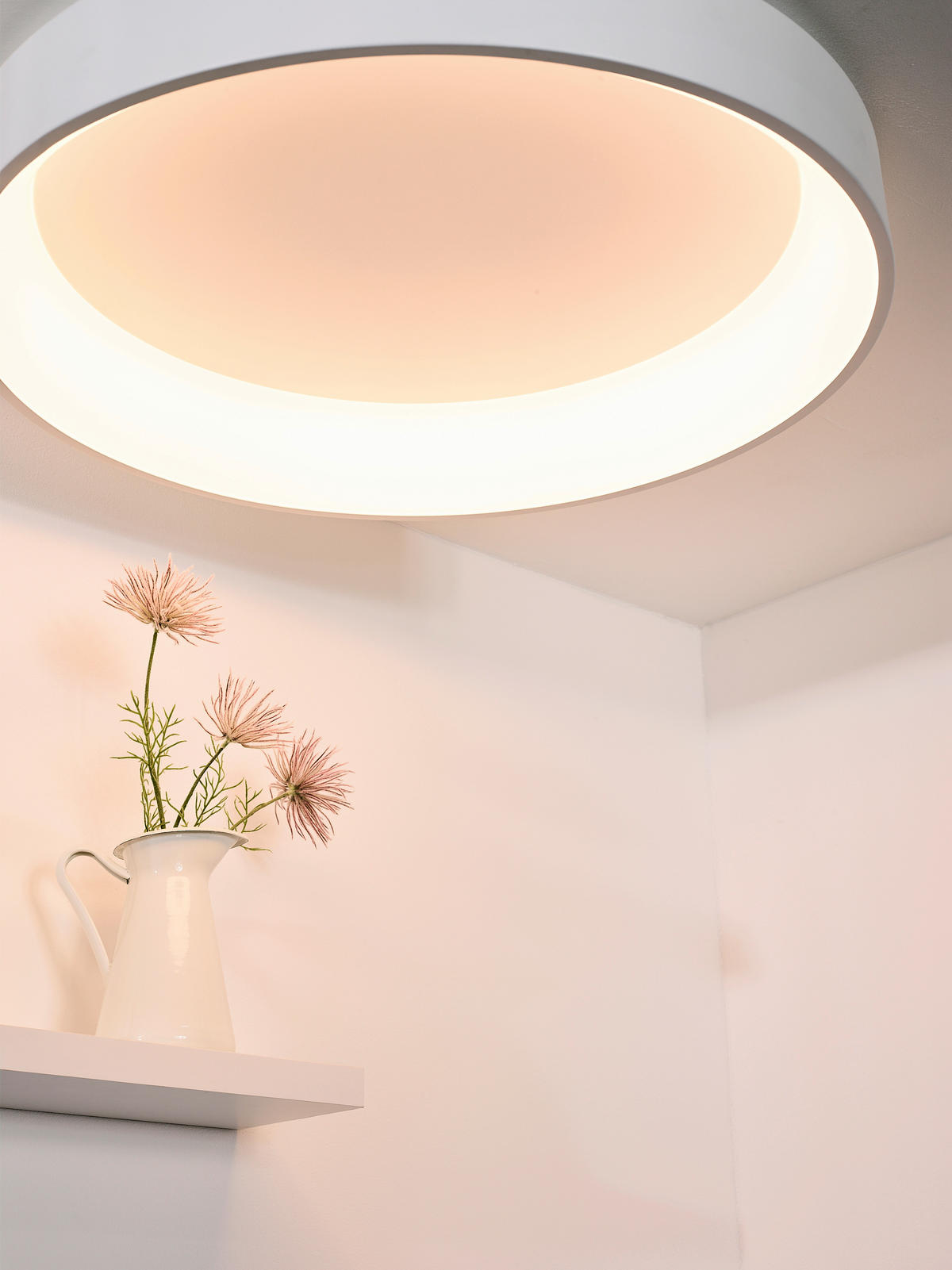 LED-DECKENLEUCHTE 80 W    80/80/13 cm  - Weiss, Basics, Metall (80/80/13cm) - Lucide