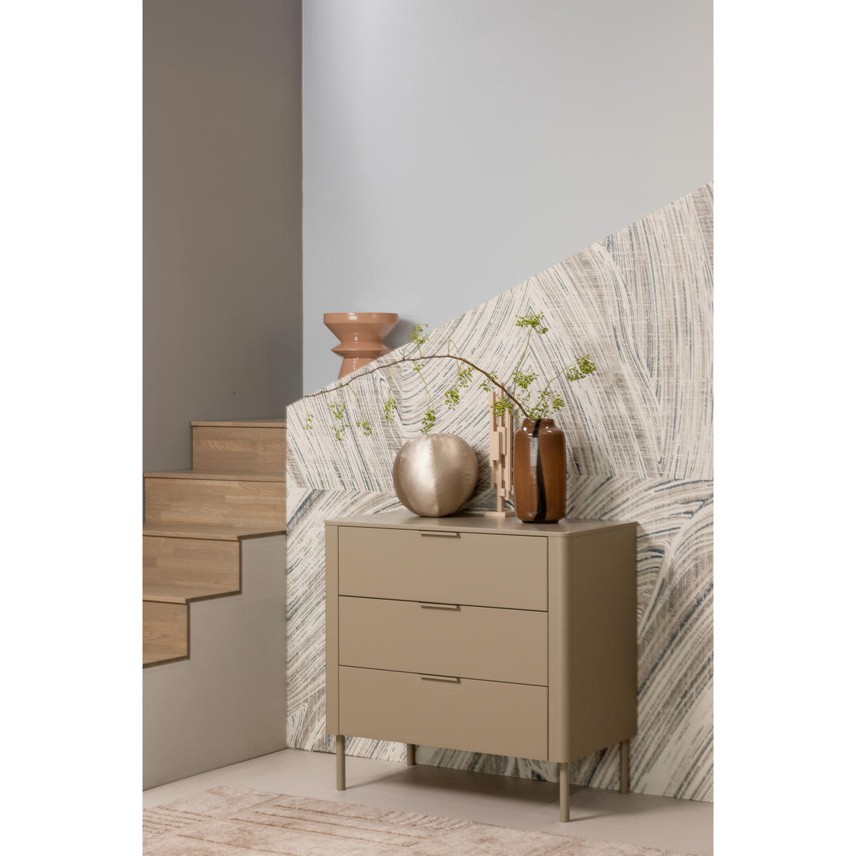 POUF in Naturfarben Textil  - Naturfarben, Design, Textil (30/30/30cm) - Livetastic