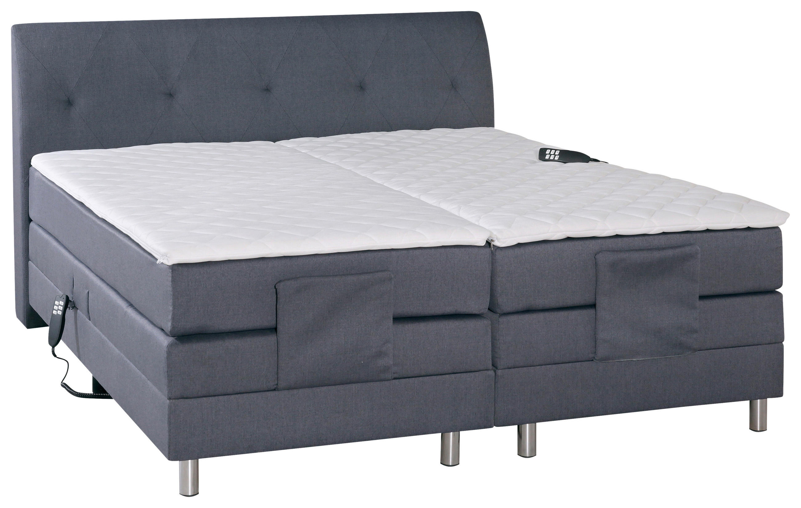 POSTELJA BOXSPRING 180 cm   x 200 cm  , tekstil  - barve kroma, Design, tekstil (180/200cm) - Xora
