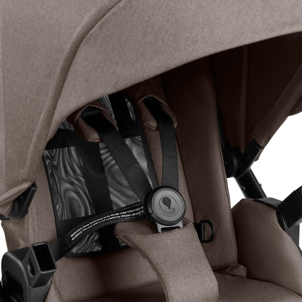 KINDERWAGEN  Samba 2  Nature  - Graubraun/Schwarz, Basics, Textil/Metall (60/108/88cm) - ABC Design