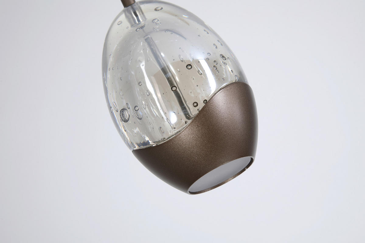 LED-HÄNGELEUCHTE 70/9/150 cm  - Champagner/Transparent, Trend, Glas/Metall (70/9/150cm)