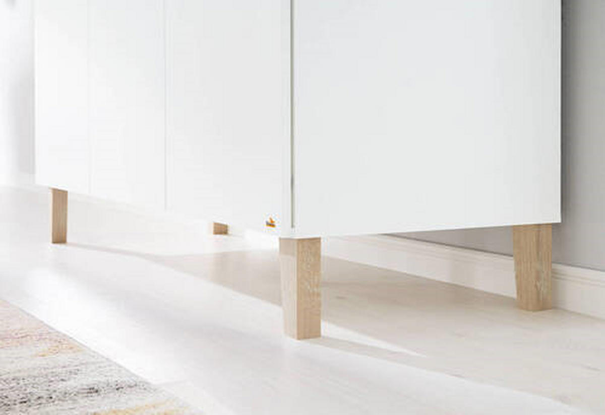 WICKELKOMMODE LUMI 110/101/56-77 cm  - Eichefarben/Weiß, Design, Holz/Holzwerkstoff (110/101/56-77cm) - Pinolino