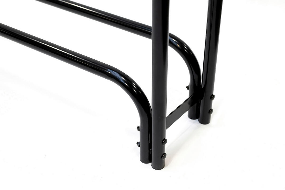 KAMINHOLZREGAL 25/118/244 cm  Metall  - Schwarz, Basics, Metall (25/118/244cm)