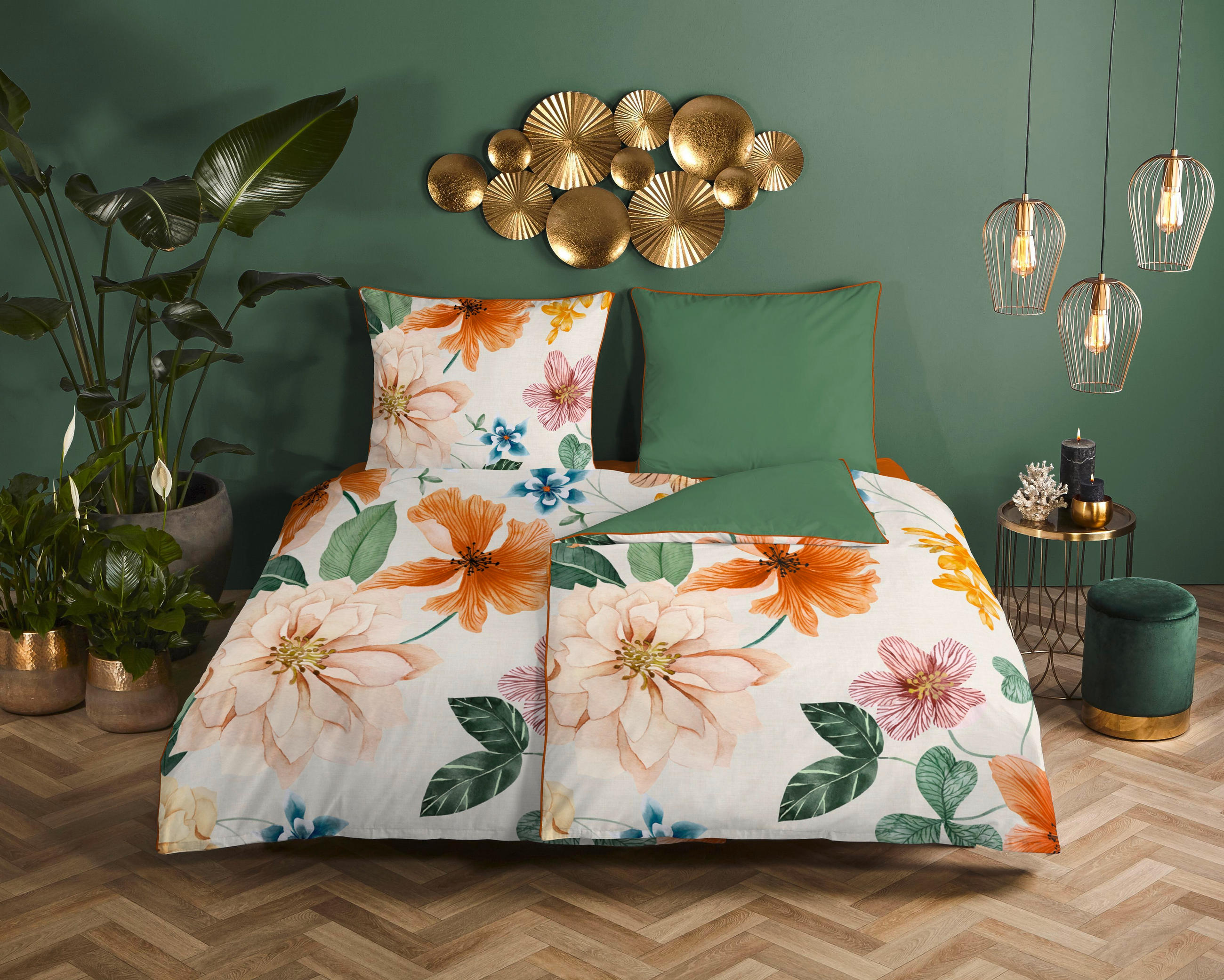 WENDEBETTWÄSCHE Annabelle Satin 135/200 cm  - Multicolor, Natur, Textil (135/200cm)