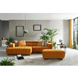 ECKSOFA in Webstoff Olivgrün  182/279 cm  - Schwarz/Olivgrün, KONVENTIONELL, Textil/Metall (182/279cm) - Hom`in