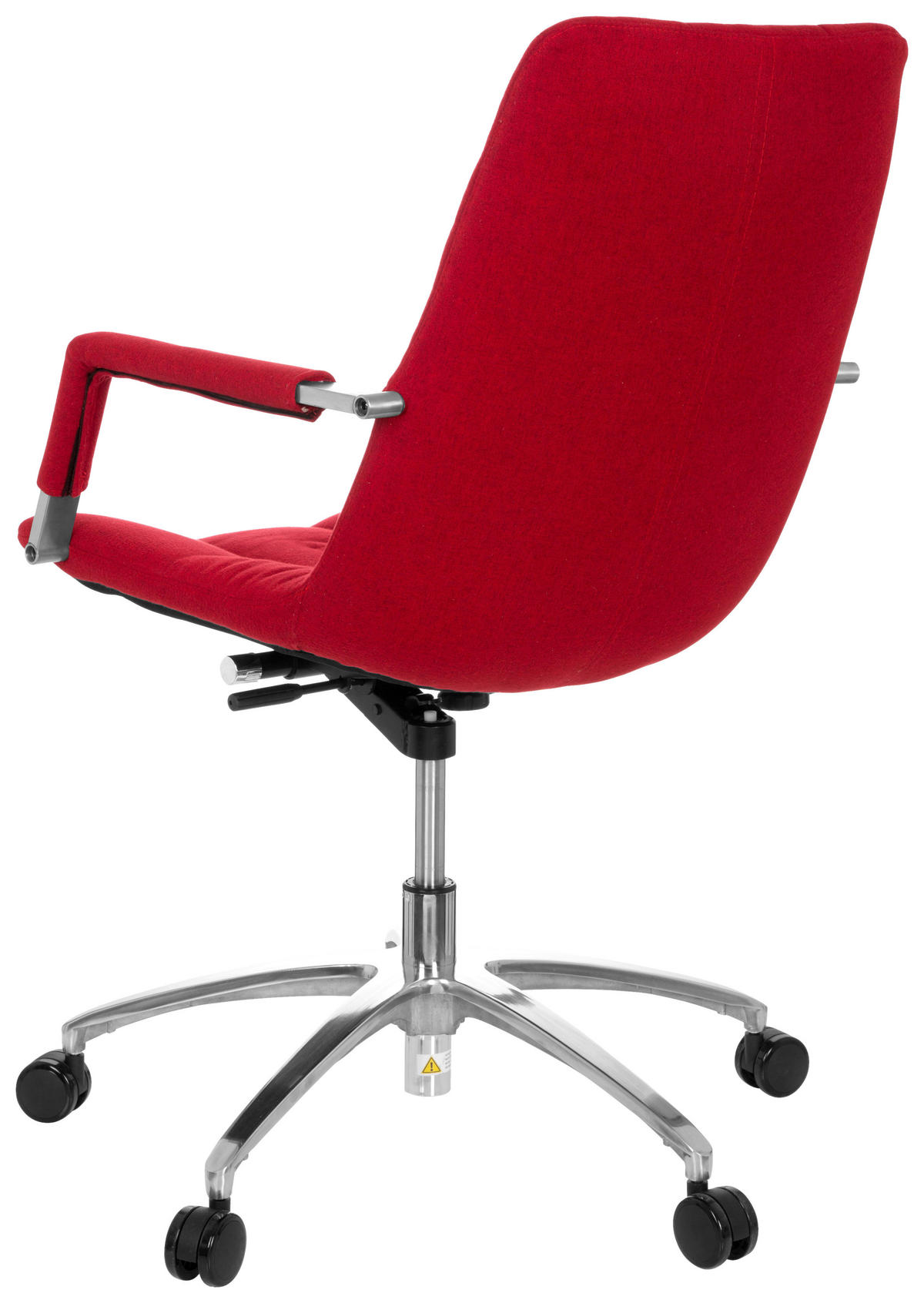 OTOČNÁ ŽIDLE, plochá tkanina, červená, barvy stříbra - barvy stříbra/červená, Moderní, kov/textil (58/102/60cm) - MID.YOU