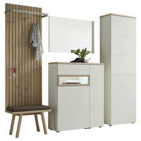 GARDEROBE  in 260/203/35 cm  - Eichefarben/Weiß, Design, Holz/Holzwerkstoff (260/203/35cm) - Sudbrock
