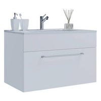 TVÄTTSTÄLL MED KOMMOD 80 cm  - vit/silver, Modern, metall/trämaterial (80cm) - MID.YOU