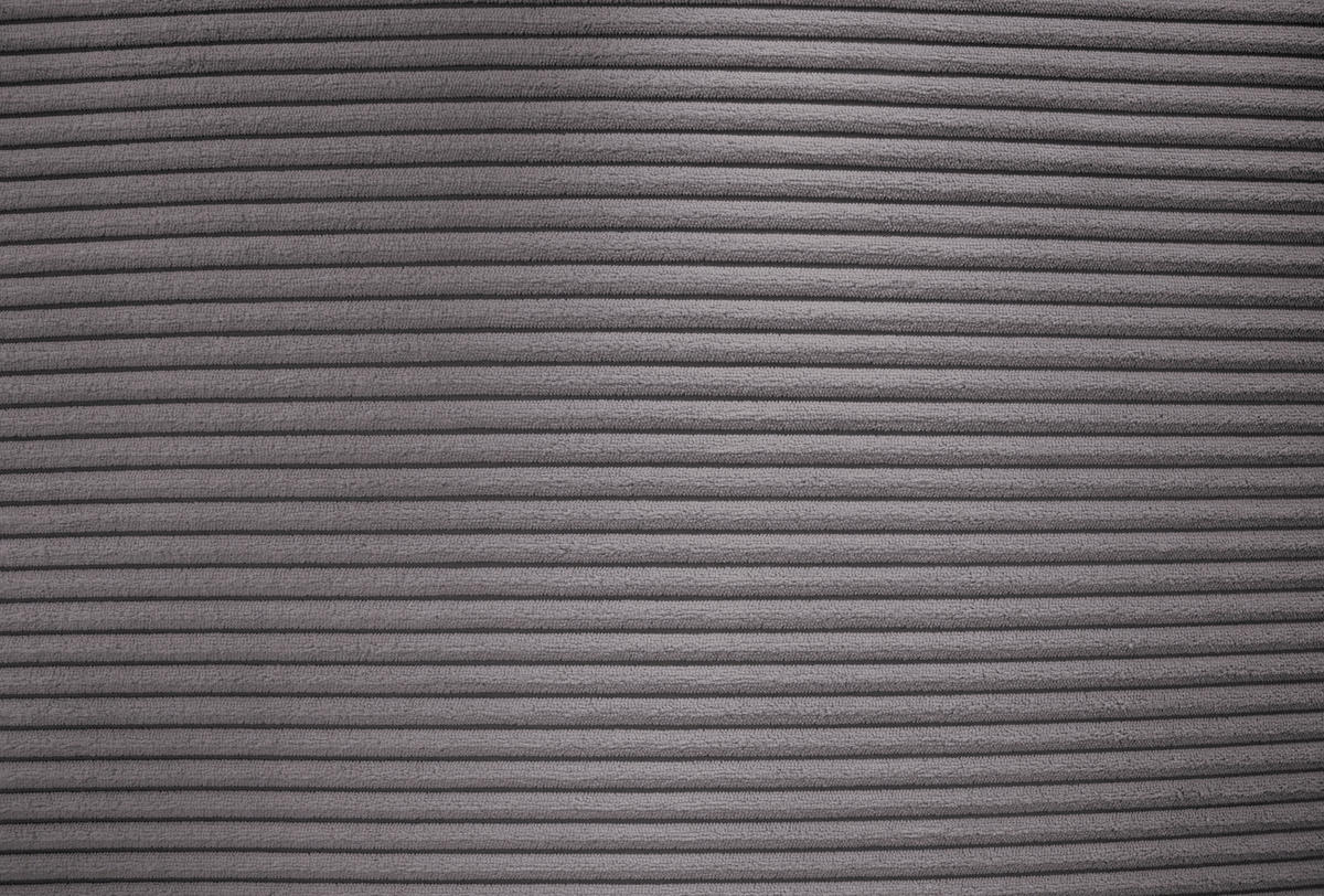 ECKSOFA inkl. Funktionen Dunkelgrau Cord  - Dunkelgrau/Silberfarben, Design, Textil/Metall (226/257cm) - Xora