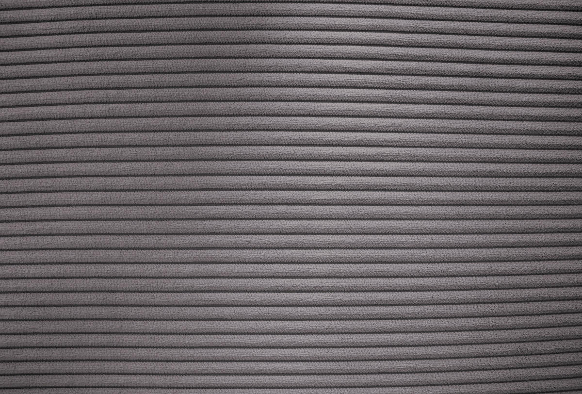 ECKSOFA inkl. Funktionen Dunkelgrau Cord  - Dunkelgrau/Silberfarben, Design, Textil/Metall (167/250cm) - Xora