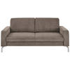 3-SITZER-SOFA Feincord Taupe  - Taupe/Chromfarben, Design, Textil/Metall (194/87/105cm) - Beldomo Style