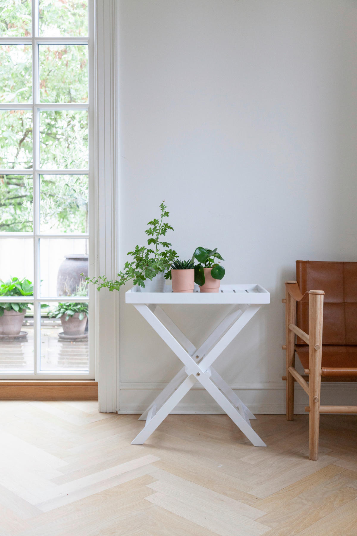 TABLETTTISCH in Holz 60/40/65 cm  - Weiss Hochglanz, Konventionell, Holz (60/40/65cm) - MID.YOU