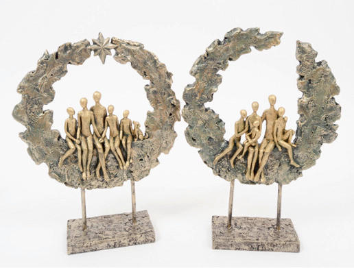 SKULPTURA - zlatne boje, Design, plastika (26/8/33cm)