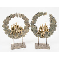 SKULPTURA - zlatne boje, Design, plastika (26/8/33cm)