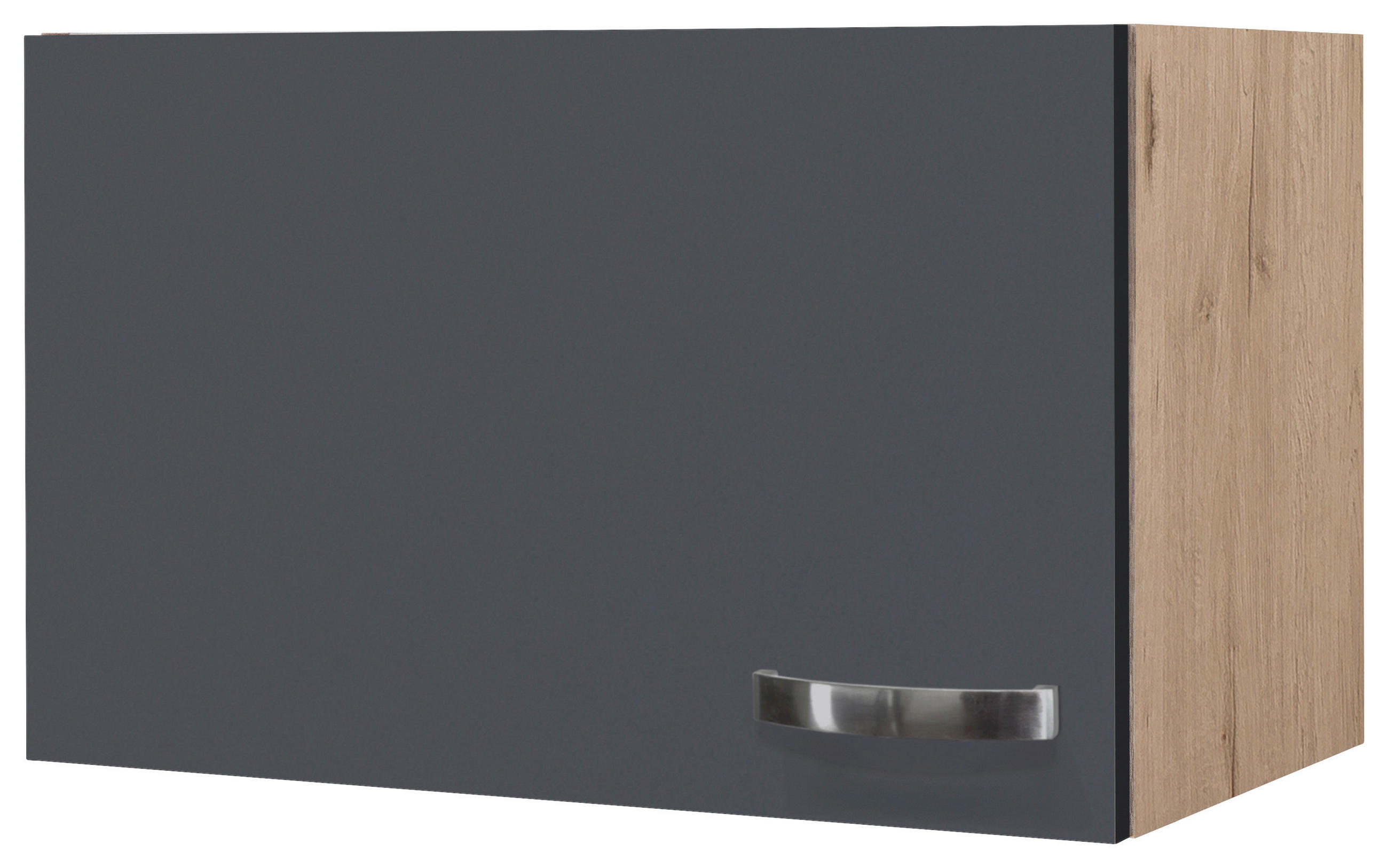 FlexWell Küchenoberschrank Eiche San Remo, Dunkelgrau 60x32x32 cm
