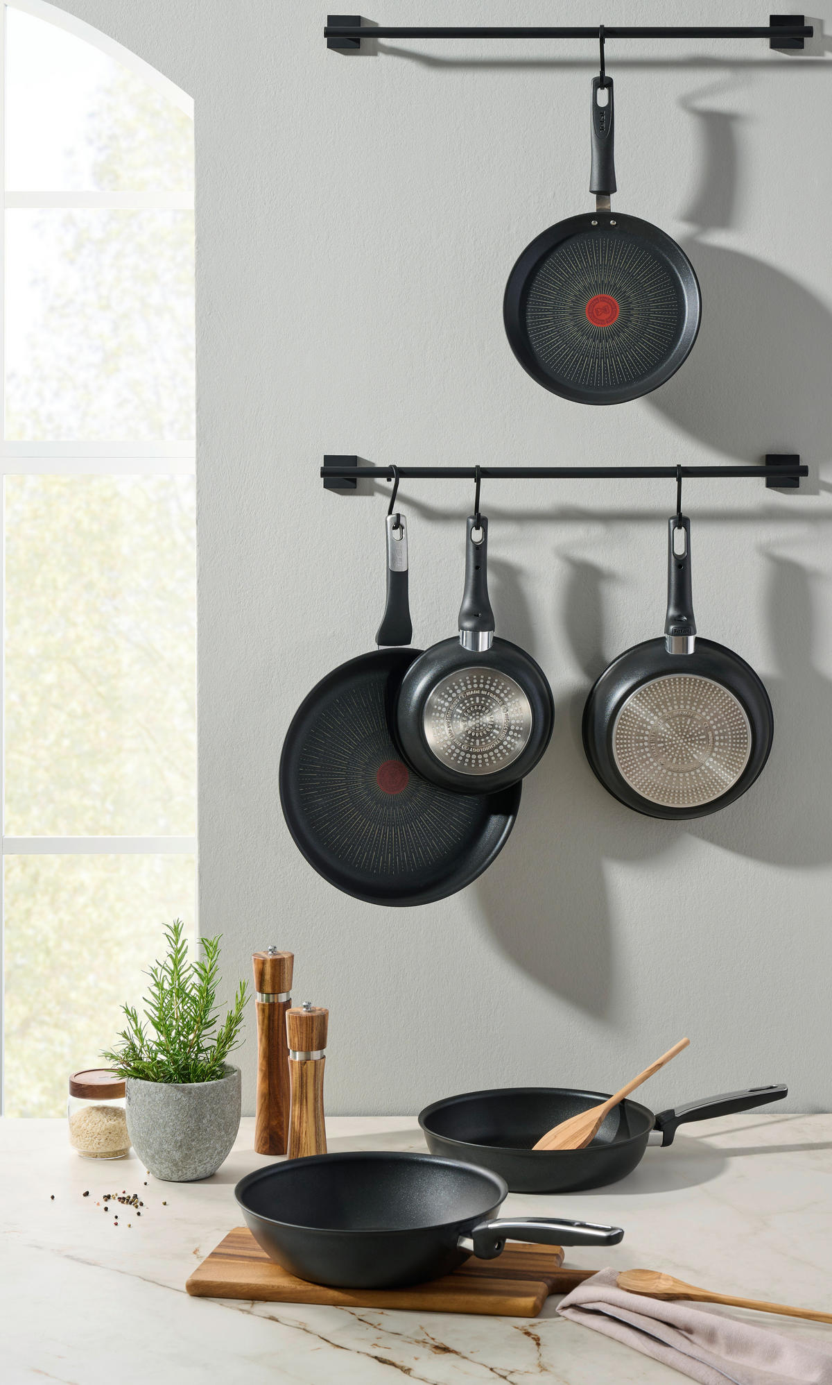 PFANNE Excellence G7 32 cm  - Schwarz, Basics, Metall (32cm) - Tefal