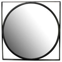 OGLEDALO ZIDNO  54/54/2,5 cm     - crna, Design, staklo/metal (54/54/2,5cm) - MID.YOU