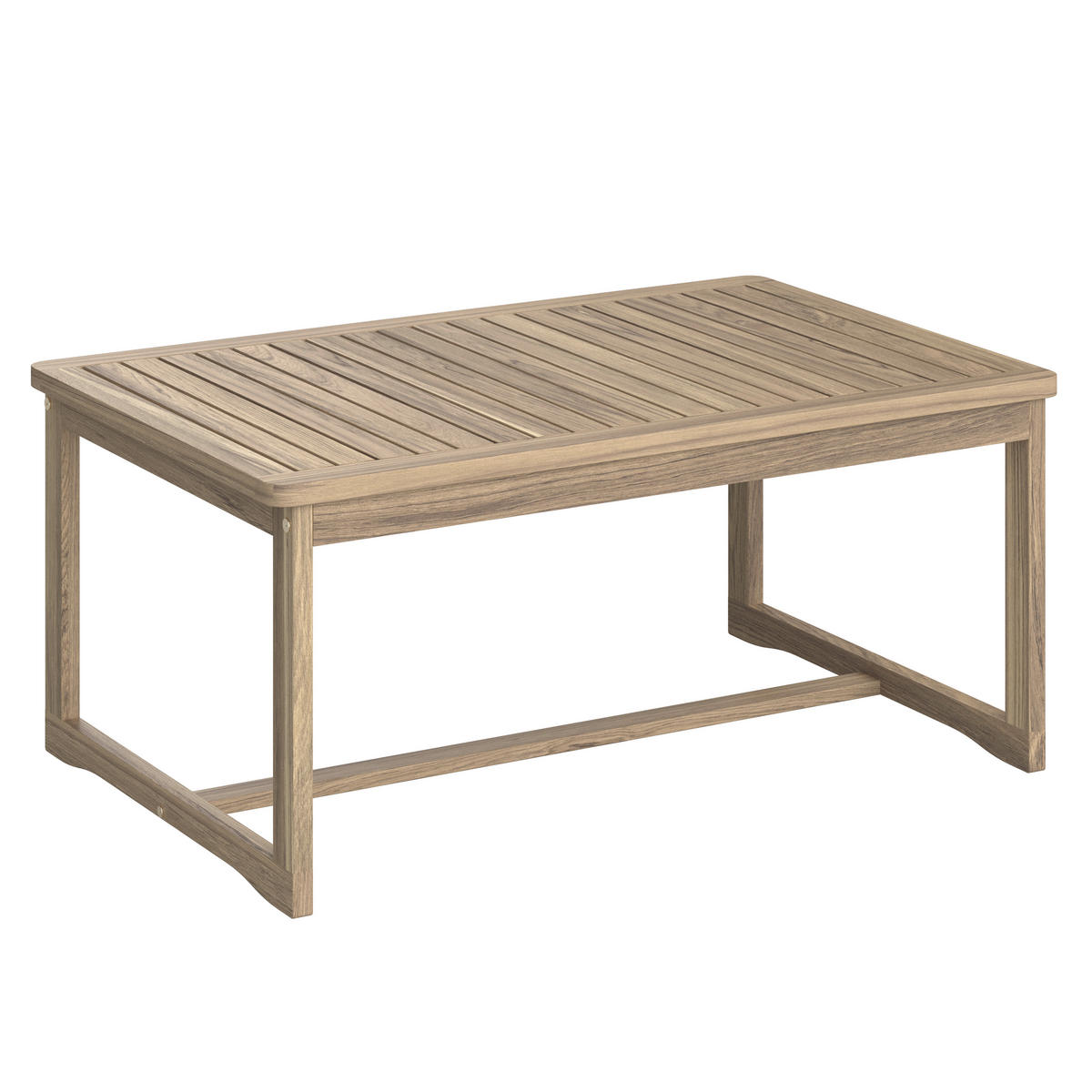 VRTNI SET   drvo, tekstil  svijetlo siva, boje tikovine    - boje tikovine/svijetlo siva, Moderno, drvo/tekstil (85/116/60/35/72/72/55/64/64cm) - Ambia Garden