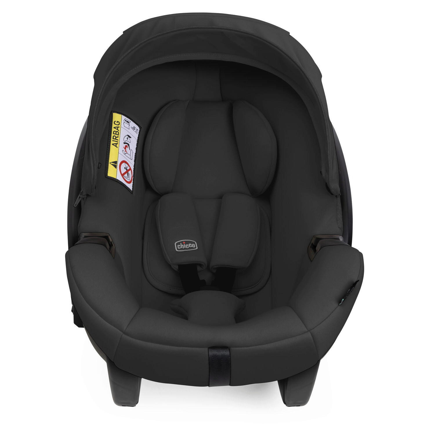 KINDERAUTOSITZ Black Satin   - Schwarz, Basics, Textil (63/36/57/37cm) - Chicco