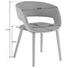 STUHL Dunkelgrau, Hellgrau - Eichefarben/Dunkelgrau, Design, Holz/Textil (56/74/52cm) - Carryhome