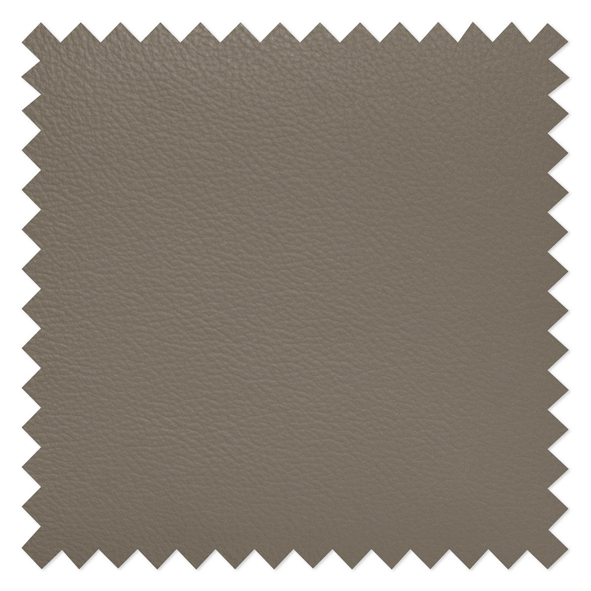 ECKSOFA Taupe Echtleder Lederlook  - Taupe/Chromfarben, Design, Leder/Textil (208/245cm) - Livetastic