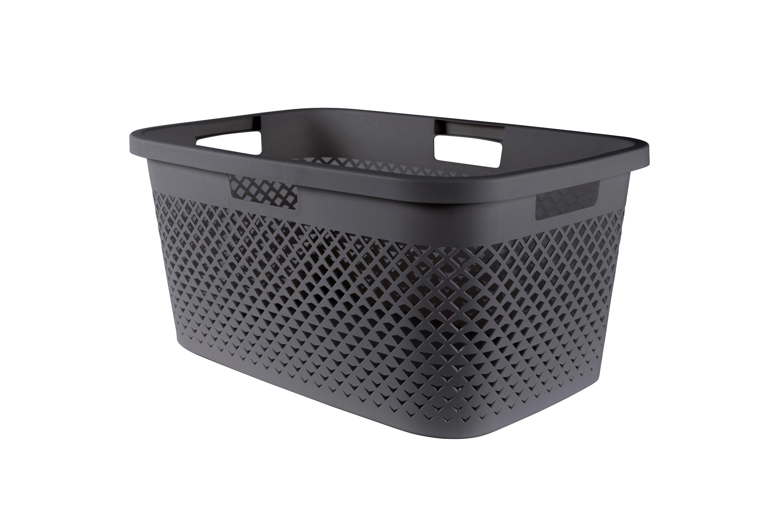 KÔŠ NA BIELIZEŇ, sivá - sivá, Basics, plast (60/40/28cm) - Curver