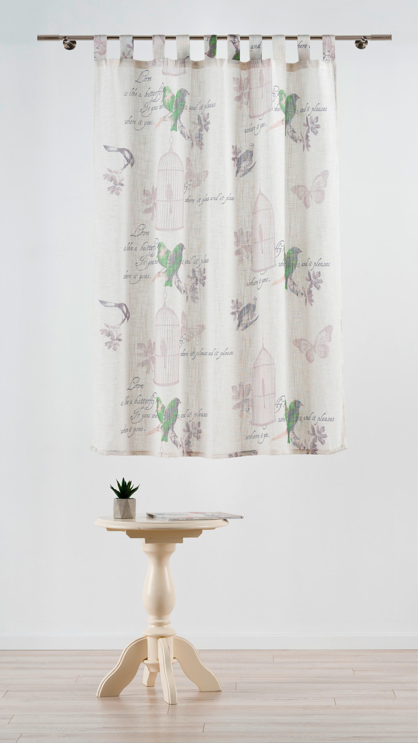 PERDEA CONFECȚIONATĂ opac  - crem, Basics, textil (140/160cm)