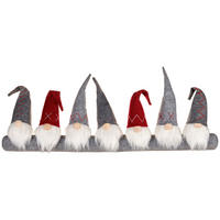 ZUGLUFTSTOPPER     - Rot/Weiß, LIFESTYLE, Textil (7/35/90cm) - X-Mas