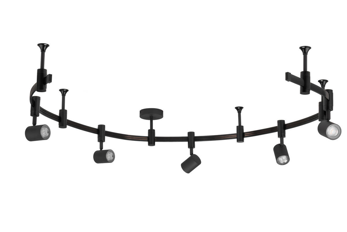 SCHIENENSYSTEM - Schwarz, Trend, Kunststoff/Metall (240cm) - Novel
