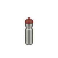 UNIVERZÁLNA FĽAŠA 0,8 l - farba ušľachtilej ocele/červená, kov/plast (7.5/23,3cm) - Mepal