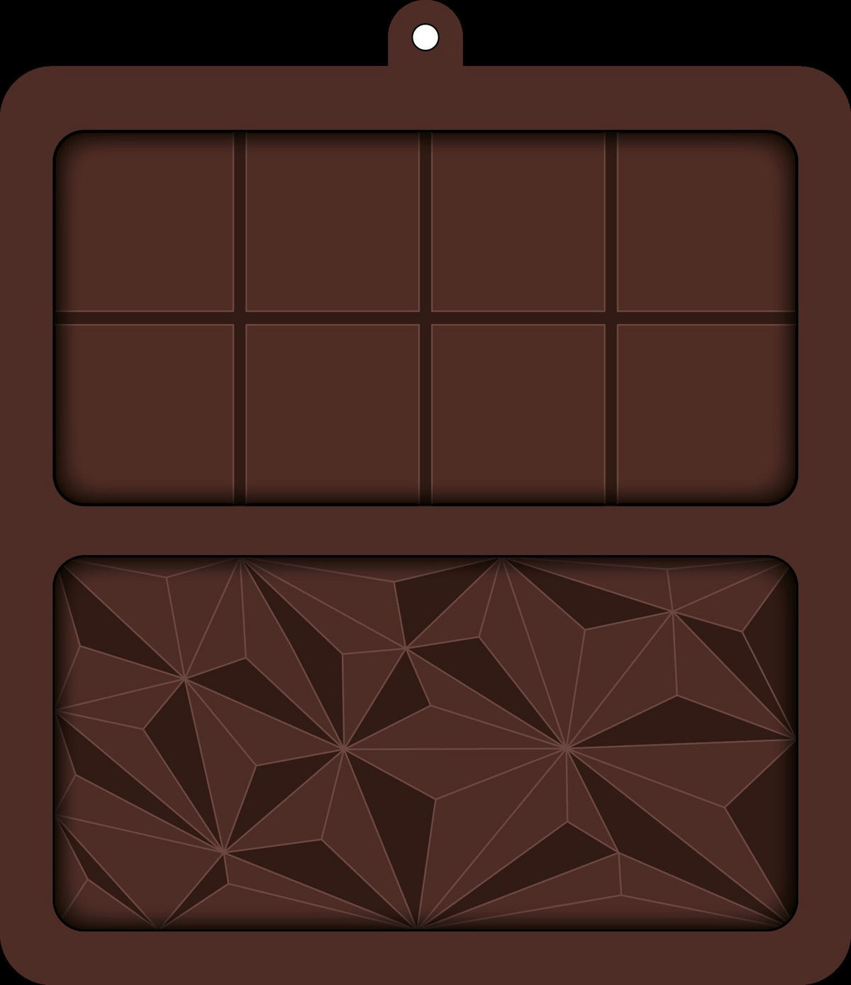 CHOKLADFORM - brun, Basics, plast (19/22,5/2,8cm) - Fackelmann