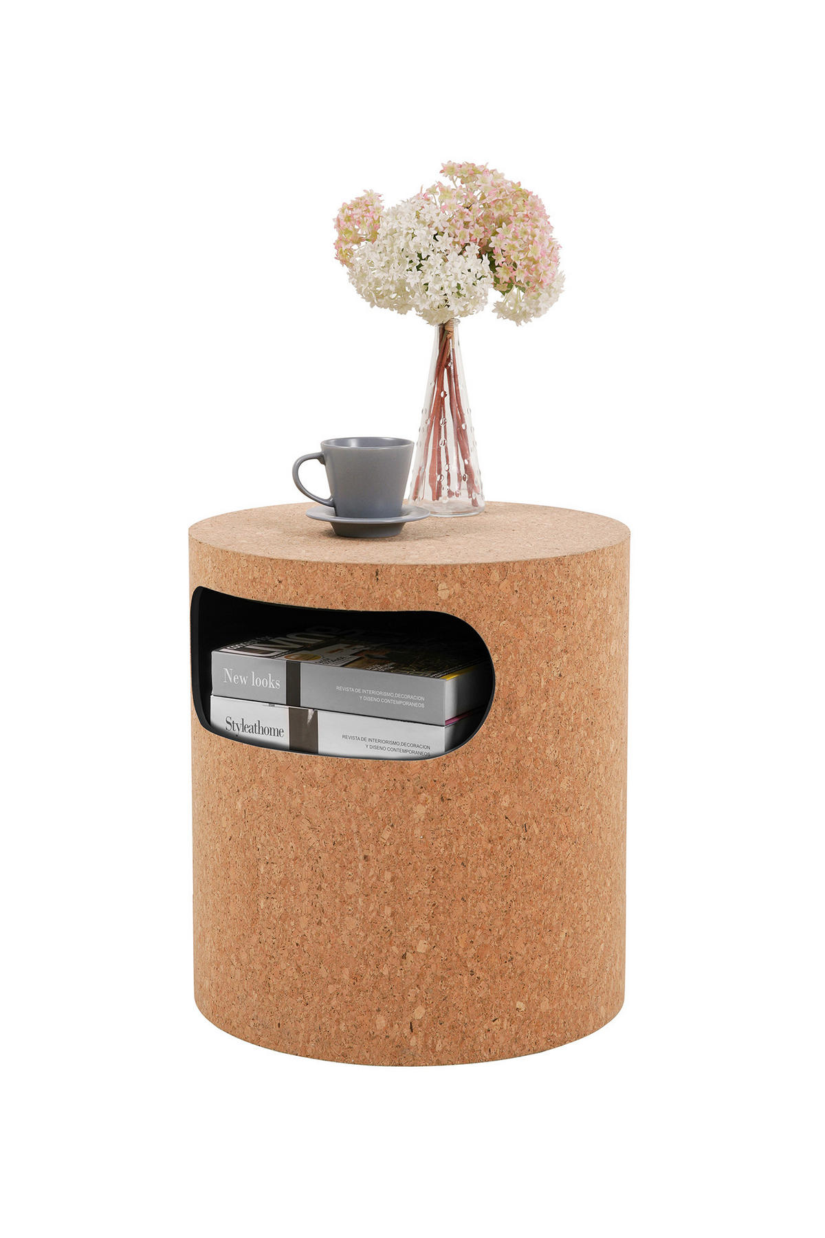 NACHTSCHRANK 40/45/40 cm Kork  - Naturfarben, Design, Holz/Holzwerkstoff (40/45/40cm) - Livetastic