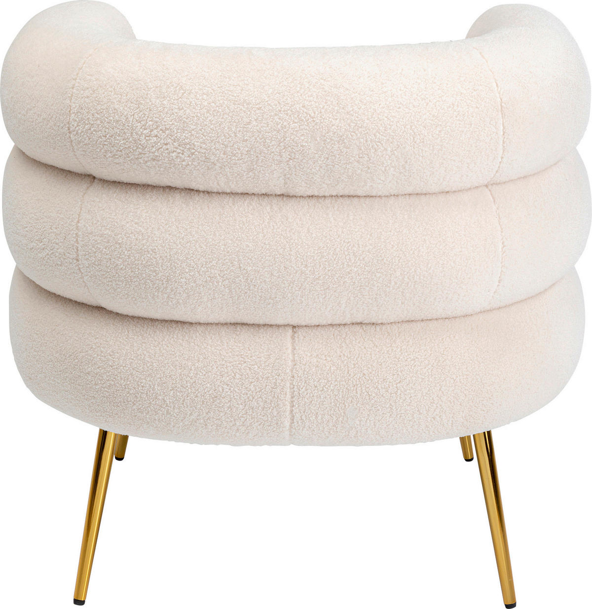 COCKTAILSESSEL - Goldfarben/Creme, Textil/Metall (74/77/73cm) - Kare-Design