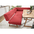 ECKBANK 230/170 cm  in Rot, Eichefarben  - Eichefarben/Rot, KONVENTIONELL, Holz/Textil (230/170cm) - Moderano