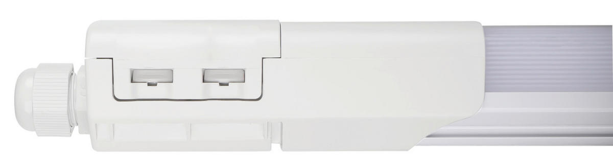 LED-DECKENLEUCHTE plus 59,5/5,2/4,1 cm   - Weiß, Basics, Kunststoff (59,5/5,2/4,1cm)