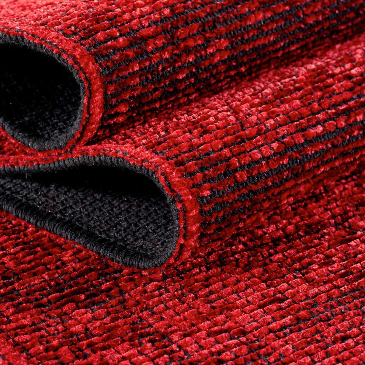FLACHWEBETEPPICH 160/230 cm Space Rot  - Rot, Basics, Textil (160/230cm) - Novel