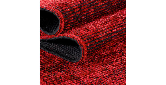 FLACHWEBETEPPICH 140/200 cm Space Rot  - Rot, KONVENTIONELL, Textil (140/200cm) - Novel