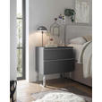 NACHTSCHRANK 60/65,8/43 cm  - Chromfarben/Graphitfarben, Basics, Holzwerkstoff/Metall (60/65,8/43cm) - Dieter Knoll