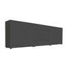 SIDEBOARD Mailand Set 5  in 237/73/33 cm  - Anthrazit/Schwarz, MODERN, Holzwerkstoff/Kunststoff (237/73/33cm) - MID.YOU