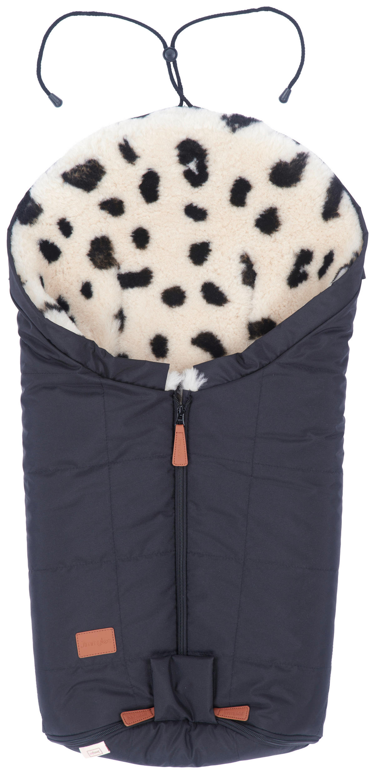 FELLSACK  - Schwarz/Weiß, Basics, Textil (43/75cm) - Jimmylee